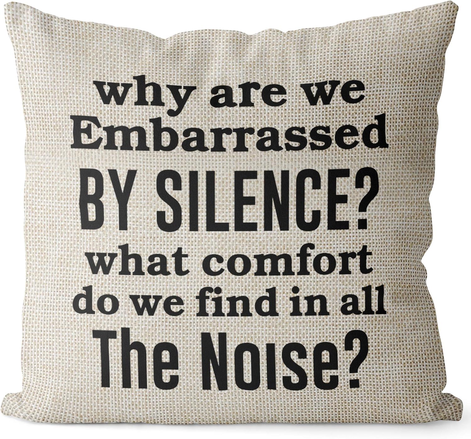 NTBAY Motivational Linen Throw Pillow Cover 18x18 Inches - Inspirational Words Decor for Sofa, Couch & Bed - Perfect for Living Room, Bedroom & Office Decor