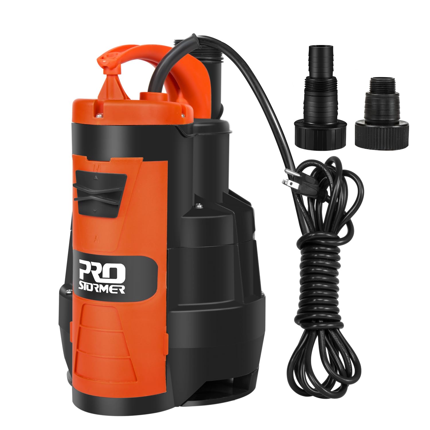 Prostormer 3500 GPH 1HP Submersible Sump Pump with Float Switch - Heavy Duty Clean/Dirty Water Pump for Pool, Pond, Garden, Flooded Basement, Irrigation & Emergency Water Removal