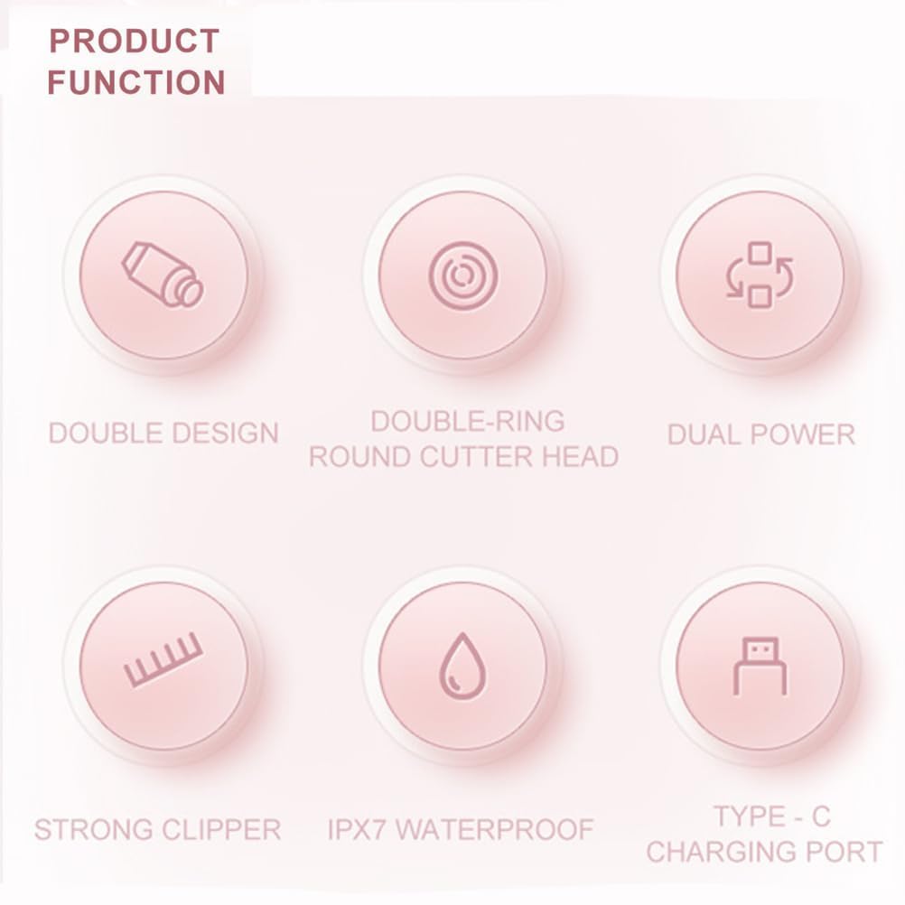 Bliss and Bloom Electric Razor for Women - 2 in 1 Waterproof Lady Shaver & Bikini Trimmer with Pink Galaxy Design | Smooth & Comfortable Hair Removal for Legs, Underarms & Bikini Area | Perfect for Travel, Gym & Home Use