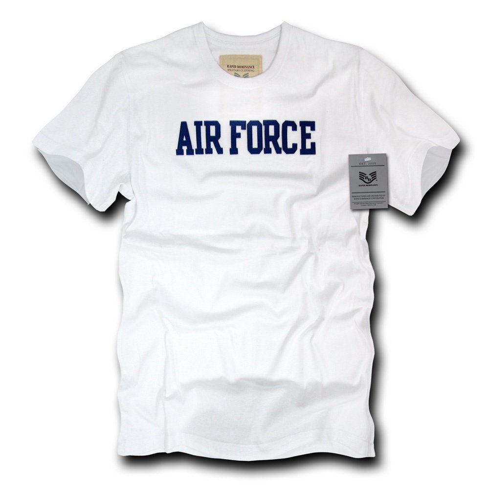 Rapiddominance Air Force Oceanside Applique Graphic T-Shirt - Military Inspired Casual Tee for Men, Streetwear & Everyday Comfort