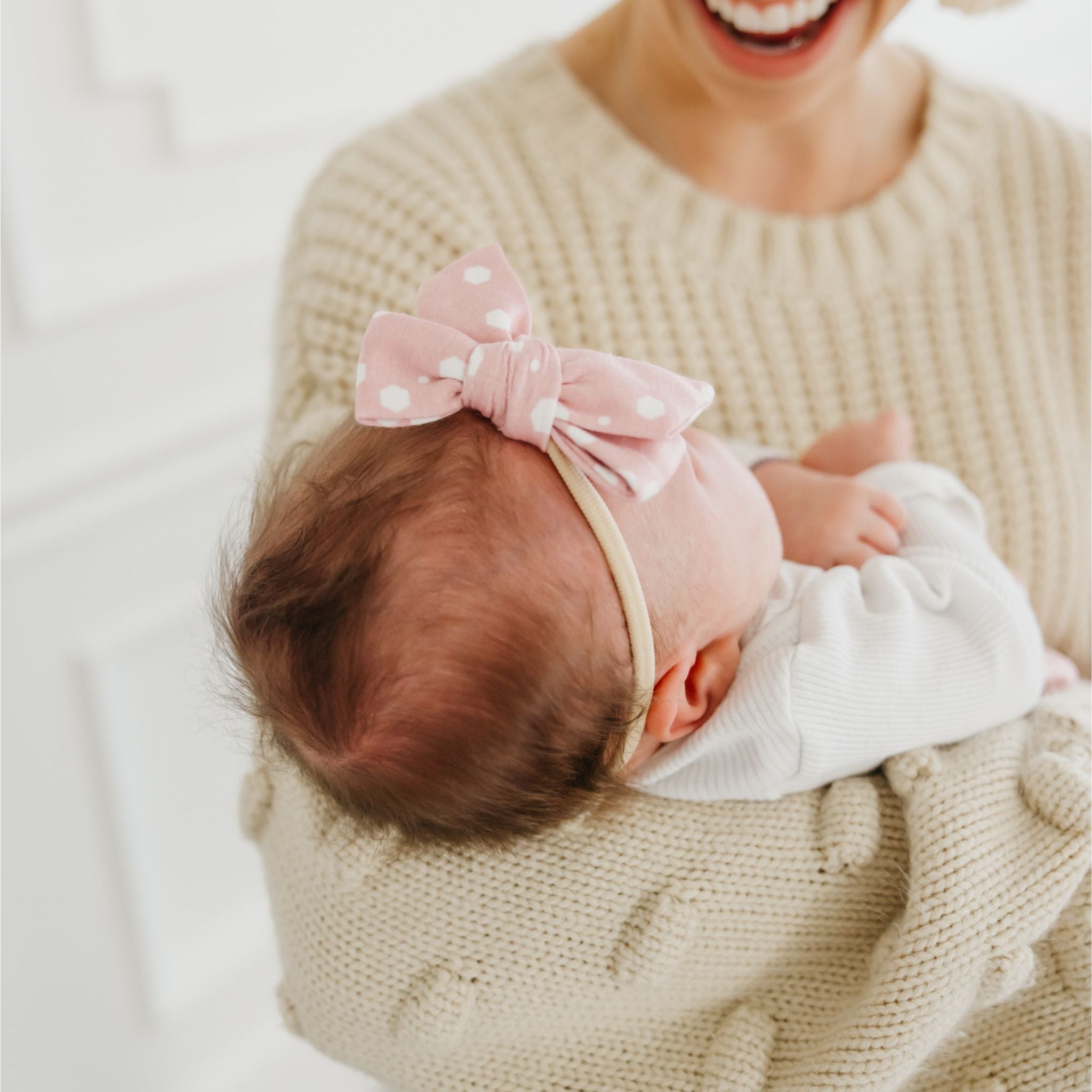 Classic Baby Bow Headband for Girls - Lucy Style Hair Accessories for Newborns, Infants & Toddlers - Perfect for Parties, Photos & Everyday Wear