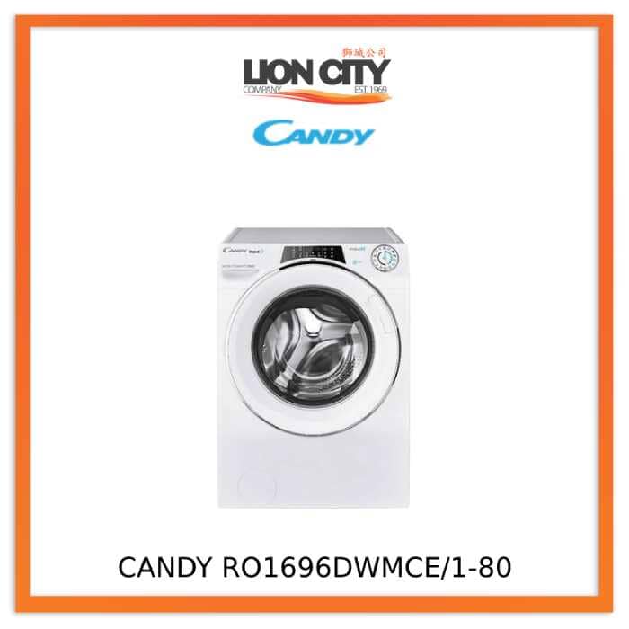 Candy RO1696DWMCE/1 9KG Inverter Front Load Washing Machine - Energy Efficient, Quiet, Large Capacity for Family Laundry - Perfect for Apartments, Homes & Small Spaces