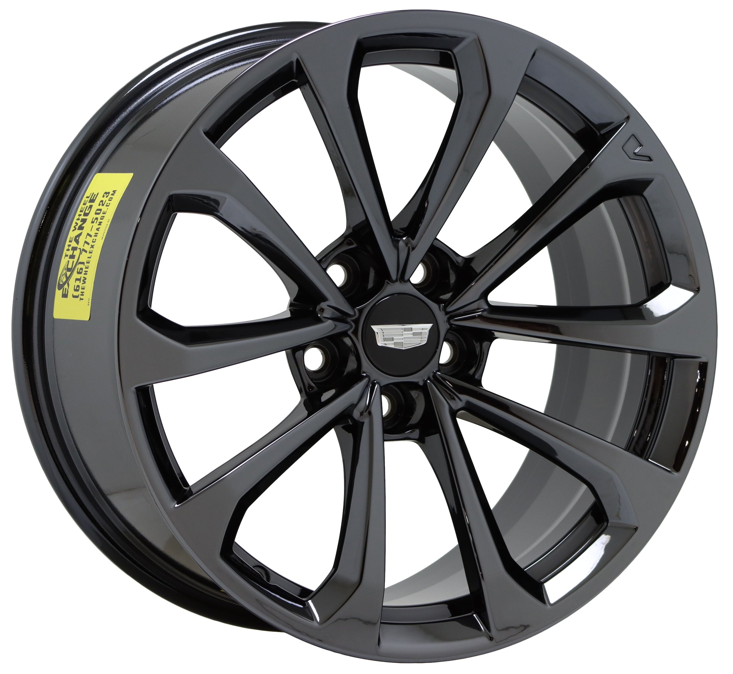 19x9.5 & 19x10 Cadillac CTS-V Black Chrome OEM Factory Wheels (4752, 4754) - Direct Replacement & Exchange - Perfect for Performance Upgrades & Luxury Styling