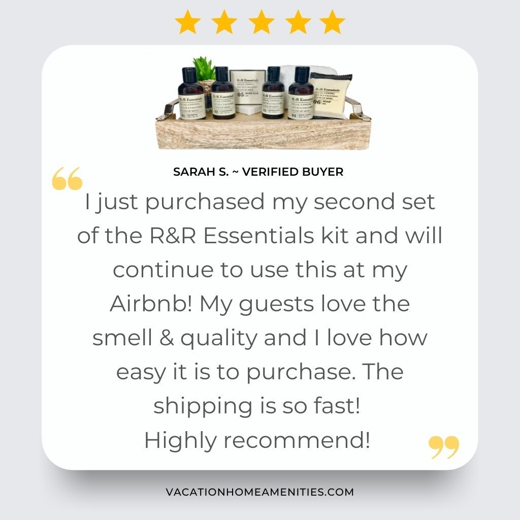 R&R Essentials 120-Piece Rental Ready Kit with 45ml Bottles - Free Shipping Included | Perfect for Vacation Rentals, Airbnb Hosting & Travel Essentials