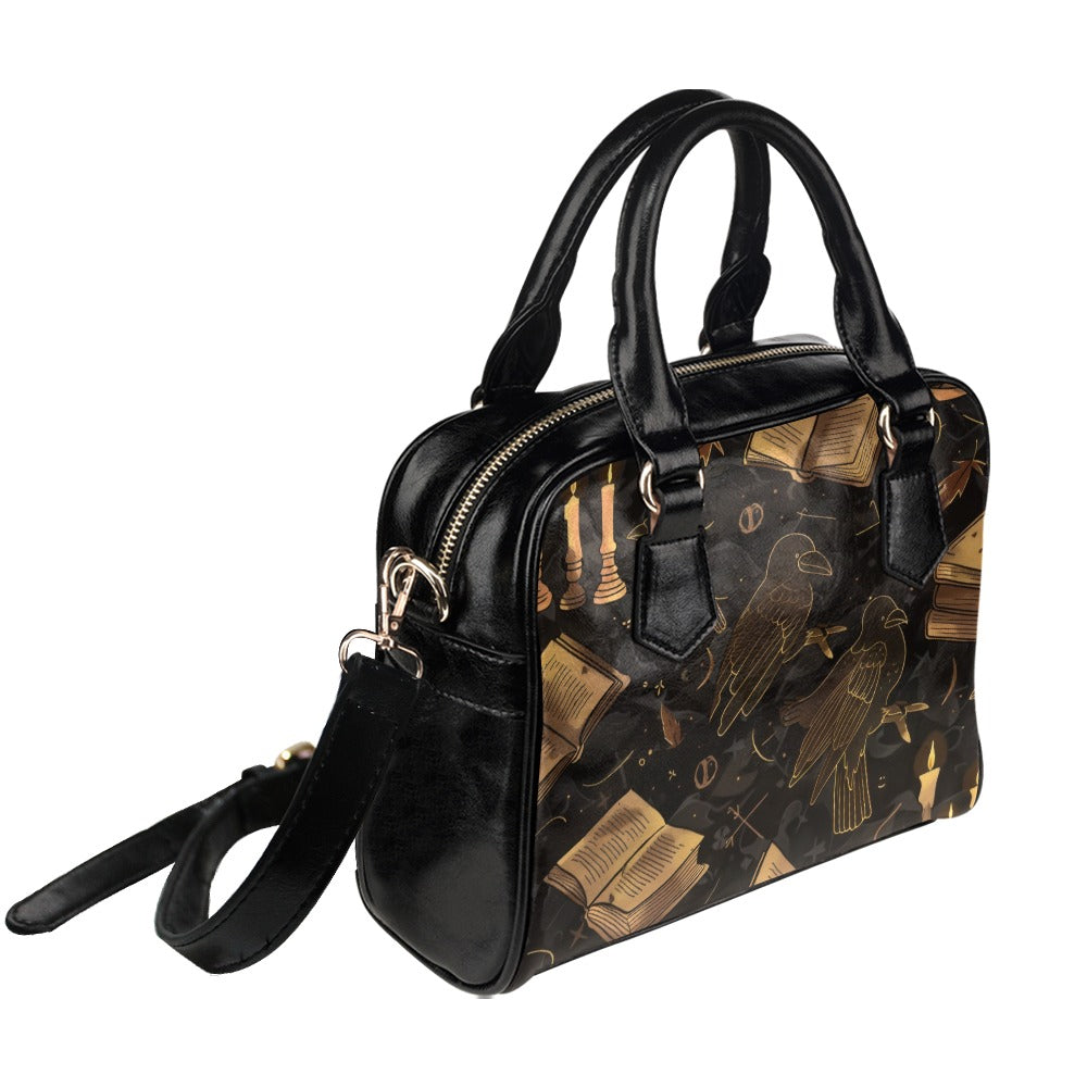 Stylish Bronze Crow Shoulder Handbag for Women - Vintage Boho Crossbody Purse - Perfect for Casual Outings, Travel & Everyday Use