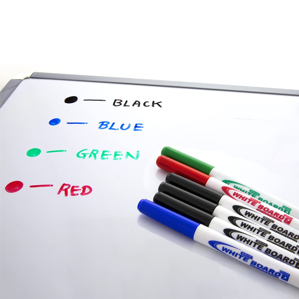 BAZIC Fine Tip Dry Erase Markers - Low Odor Whiteboard Pens for Office, School & Home - 6 Pack (72 Markers Total) - Ideal for Presentations, Classroom Teaching & Home Organization
