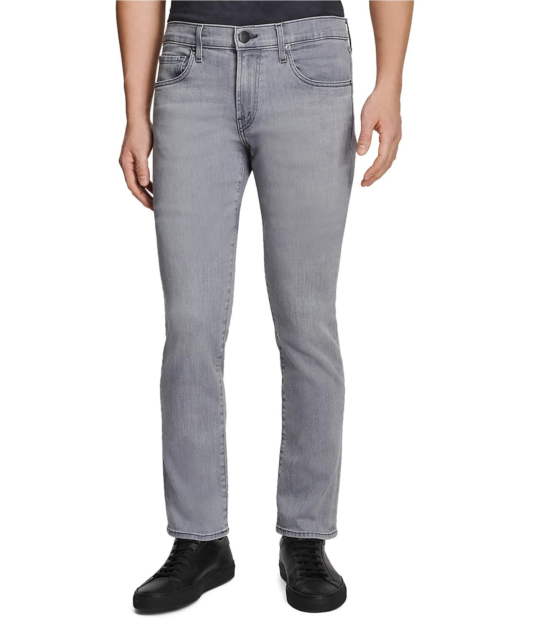 J Brand Men's Tyler Slim Fit Jeans - Grey Denim Pants 31W x 32L for Casual Wear & Office Style | Comfortable Stretch Denim with Modern Fit