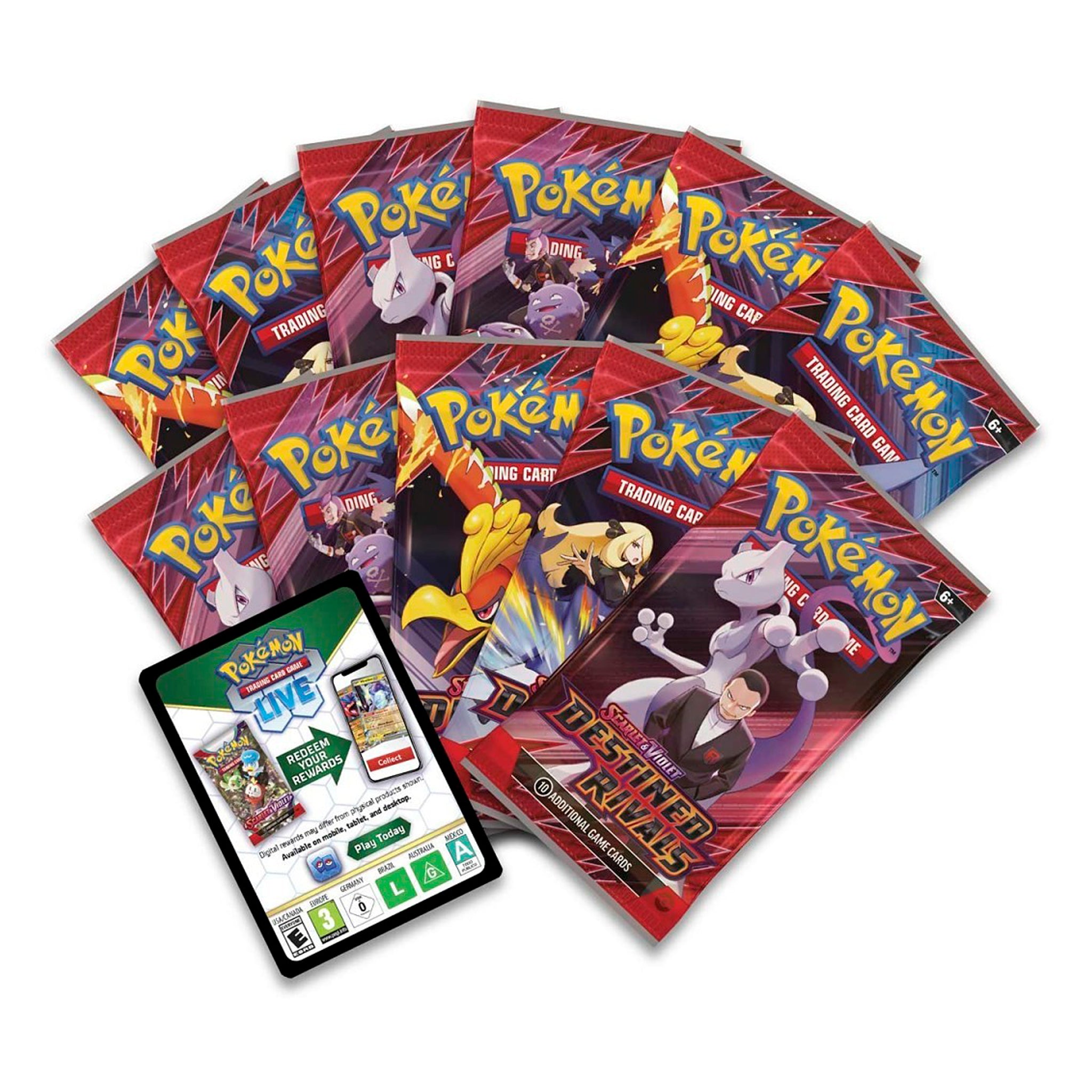 Pokémon Scarlet & Violet Destined Rivals Elite Trainer Box (2025) | Official Pokemon Center Exclusive | Collectible Trading Card Game Set for Battles & Display