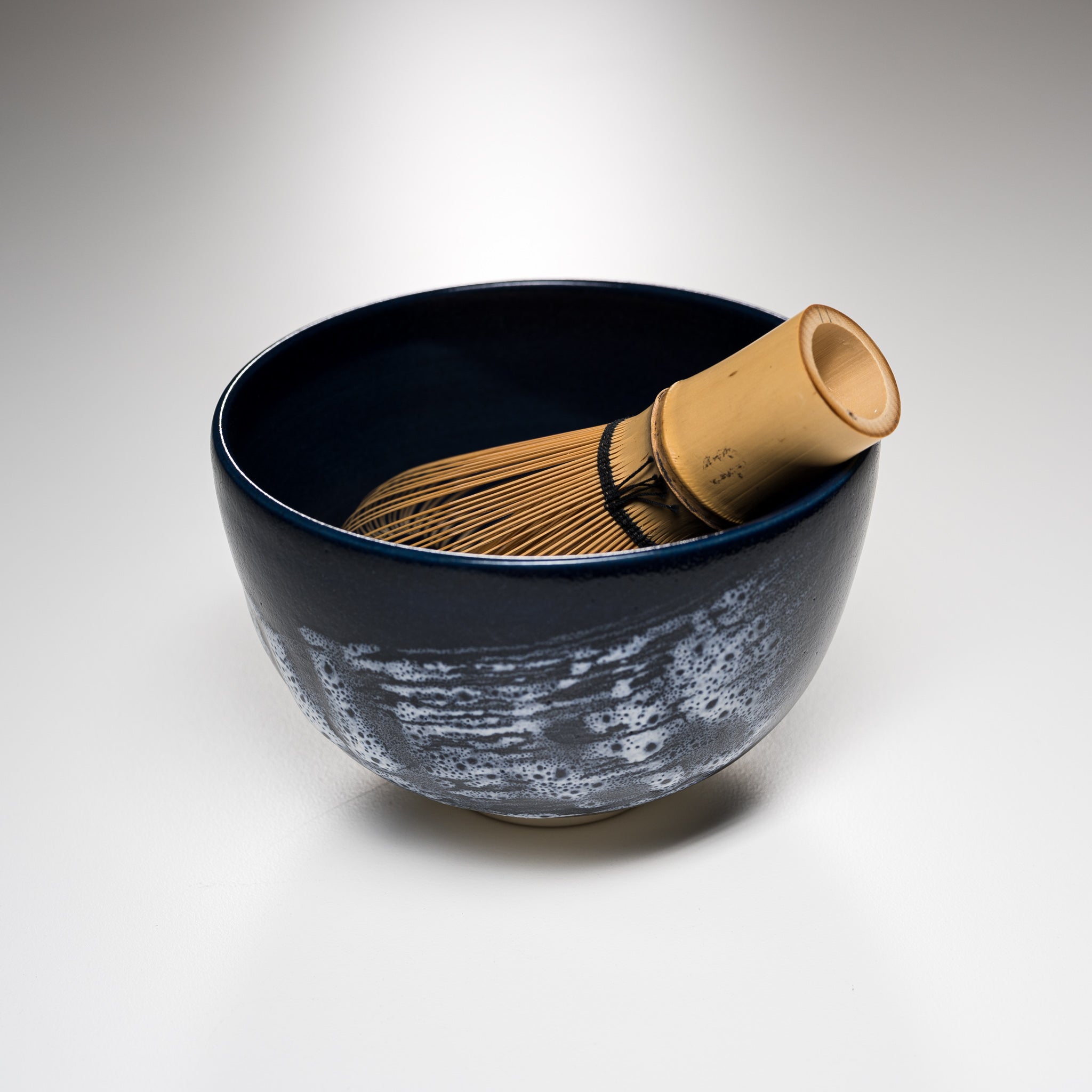 Handmade Kyo Kiyomizu Ware Matcha Bowl - White Hakeme Japanese Tea Ceremony Cup for Traditional Matcha Drinking & Zen Meditation