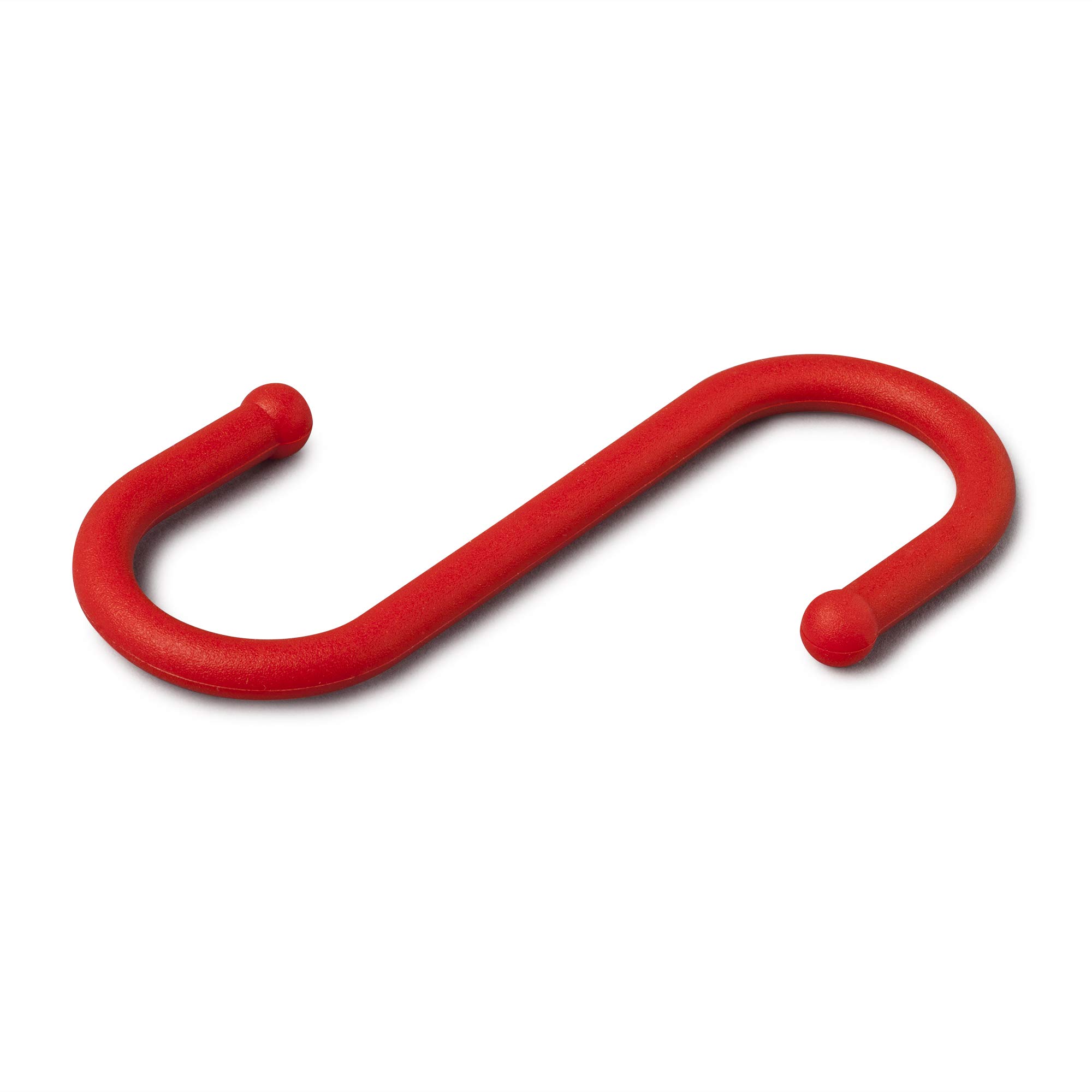 S Shape Hooks - Heavy Duty Red Hanging Hooks for Home Organization, Wall Decor & Kitchen Storage - Pack of 1