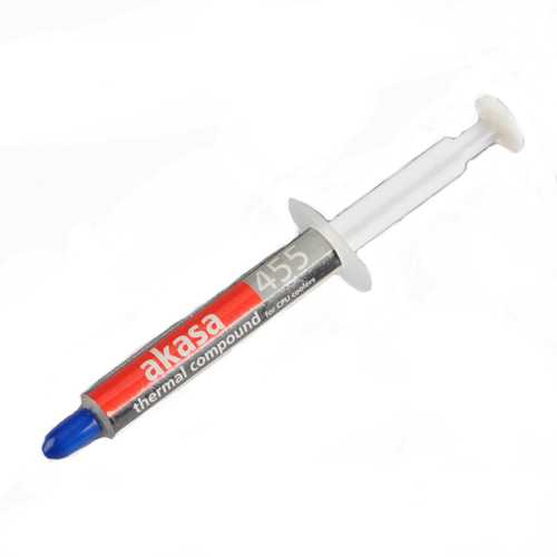Akasa AK-455 5G High-Performance Thermal Paste for CPU & GPU Cooling - Enhanced Heat Conductivity, Non-Conductive Silicone Compound - Perfect for PC Builds, Gaming Rigs, and Overclocking Systems
