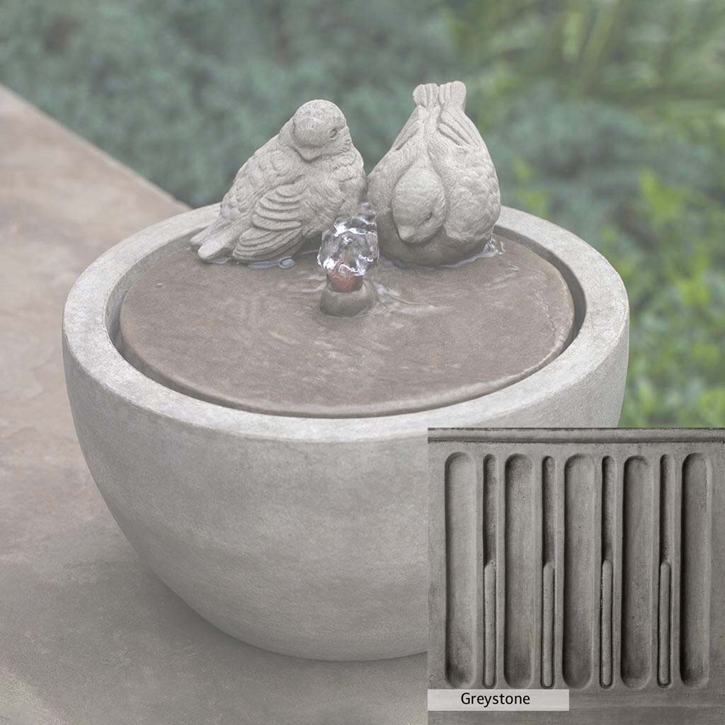 Campania International M Series Bird Fountain - Elegant Outdoor Garden Decoration for Birds | Perfect for Patio, Yard & Garden Decor