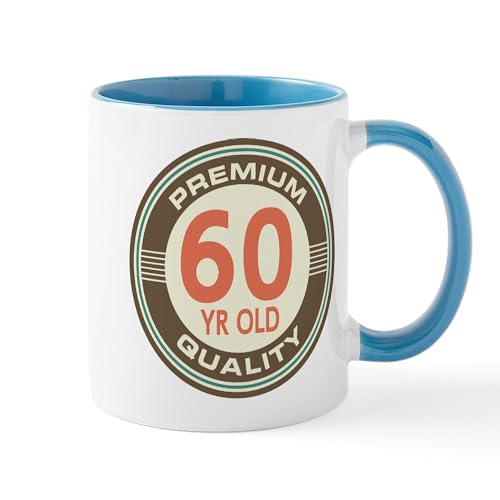 White/Blue Inside - 60Th Birthday Vintage Mug