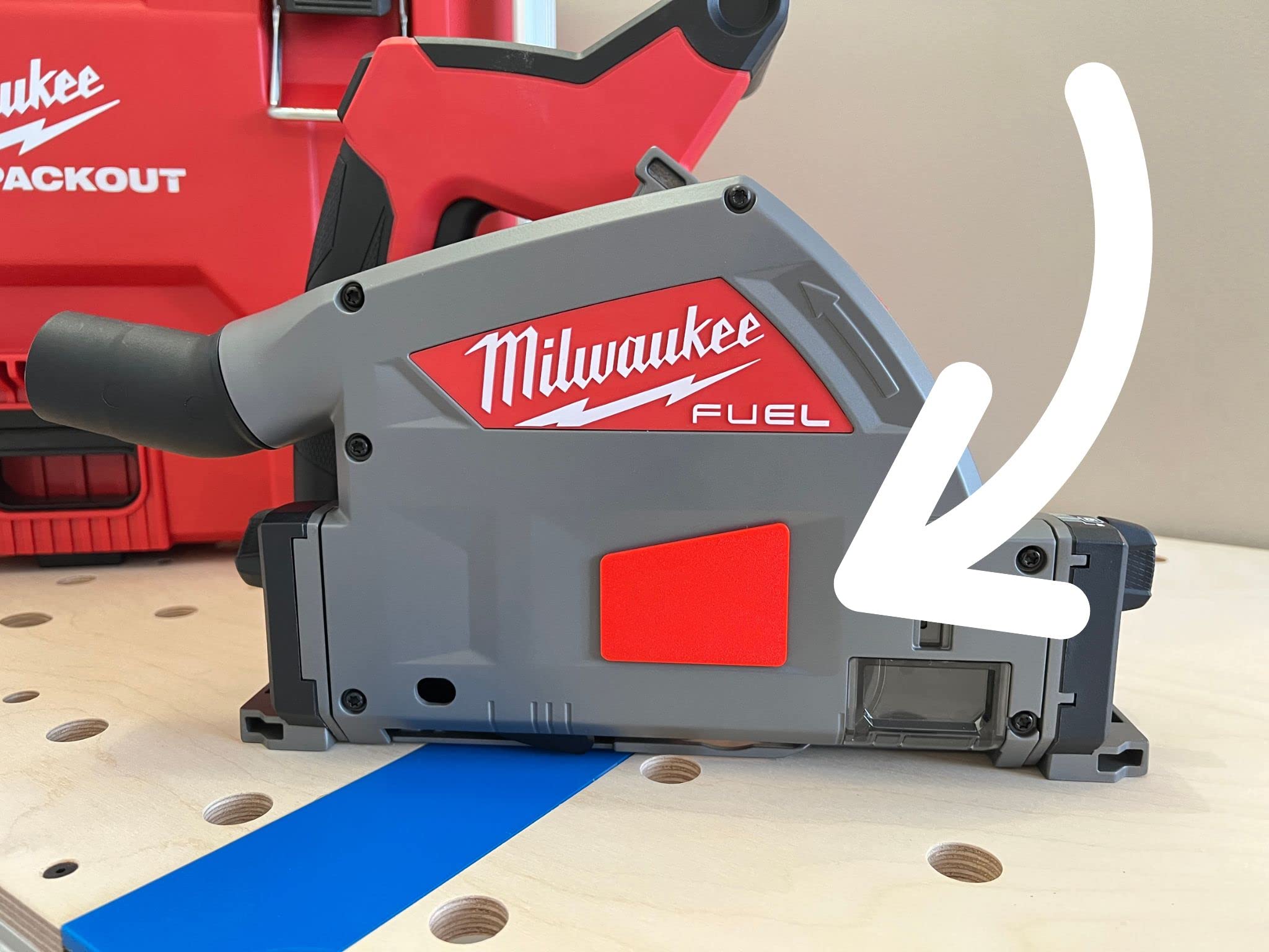 Arbor Dust Cover for Milwaukee M18 Track Saw - Perfect for Woodworking & Dust Control in DIY Projects