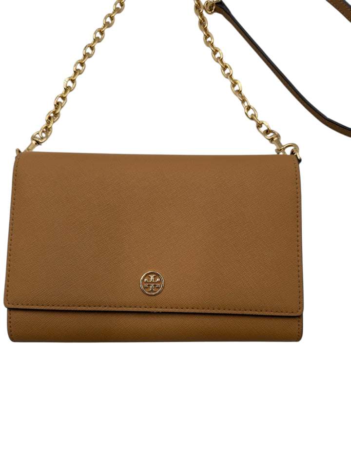 Tory Burch Saffiano Leather Wallet on Chain Crossbody Bag - Stylish & Compact for Everyday Use, Travel, and Parties