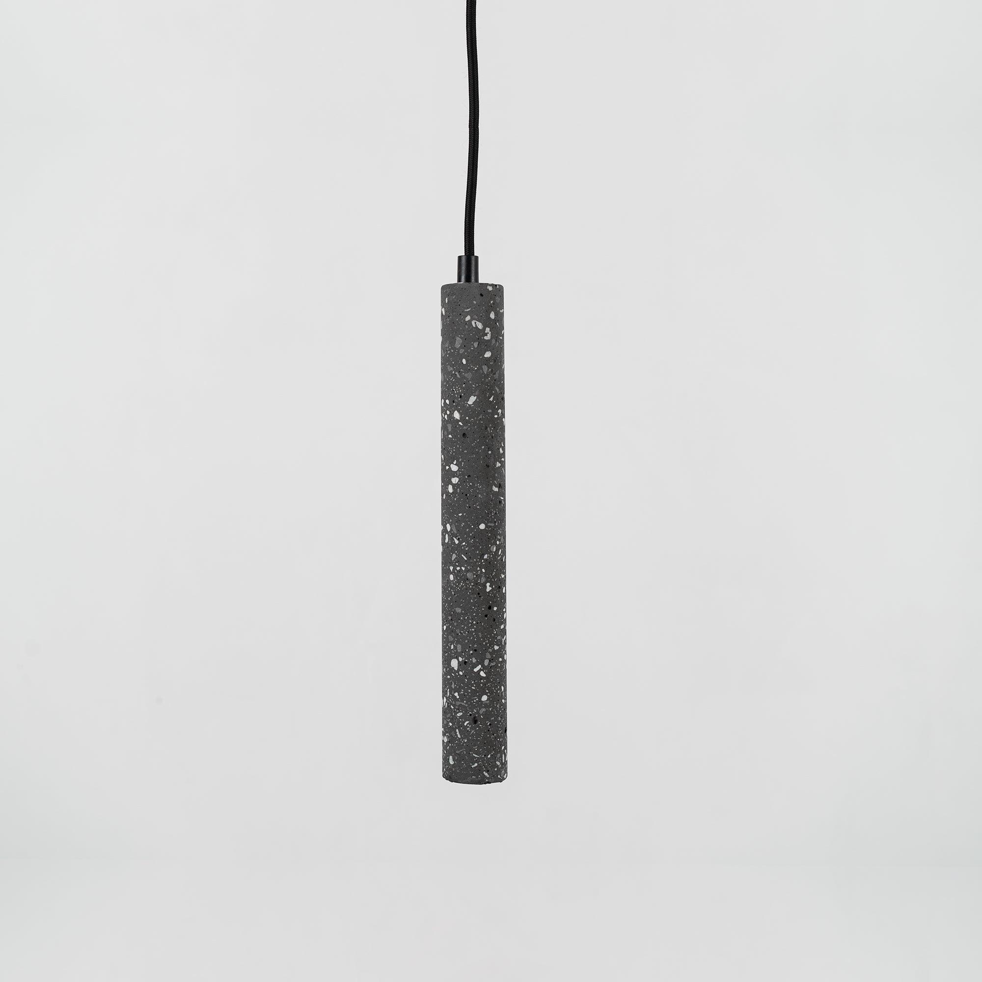 Modern Concrete Pendant Lights - Industrial Style Hanging Fixtures for Kitchen Island, Dining Room & Bedroom - Dimmable Edison Bulb Compatible