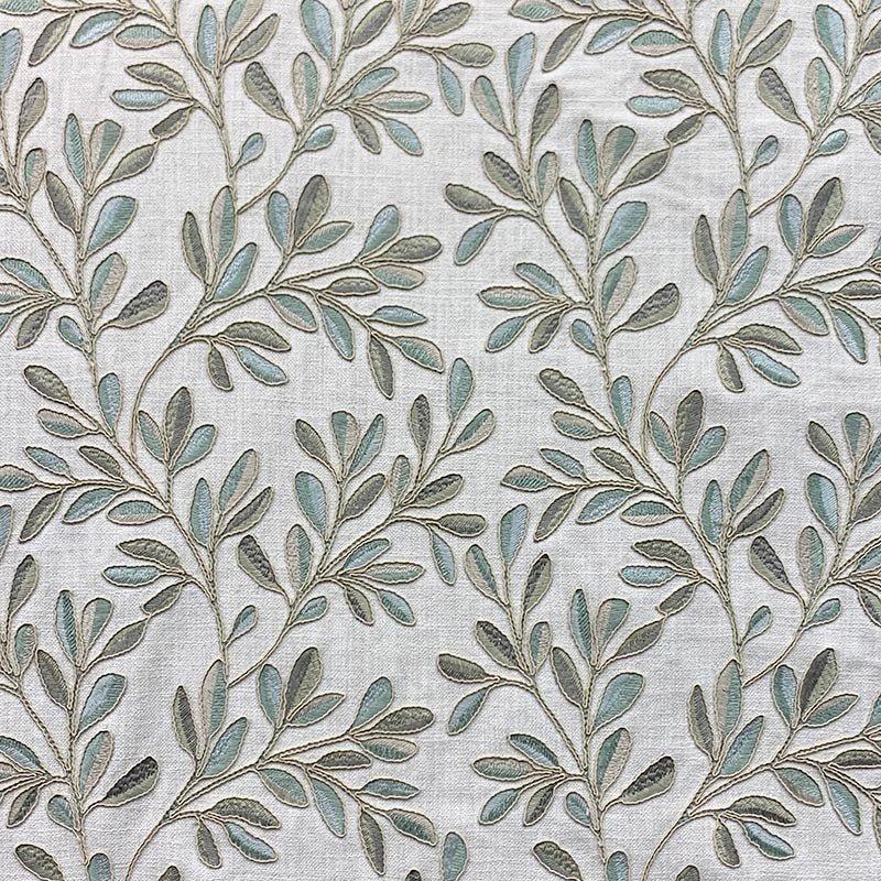 Clovie Willow Green Aqua Teal Blue Mag Fabrics - Stylish and Durable Fabric for Home Decor, Upholstery, and DIY Craft Projects