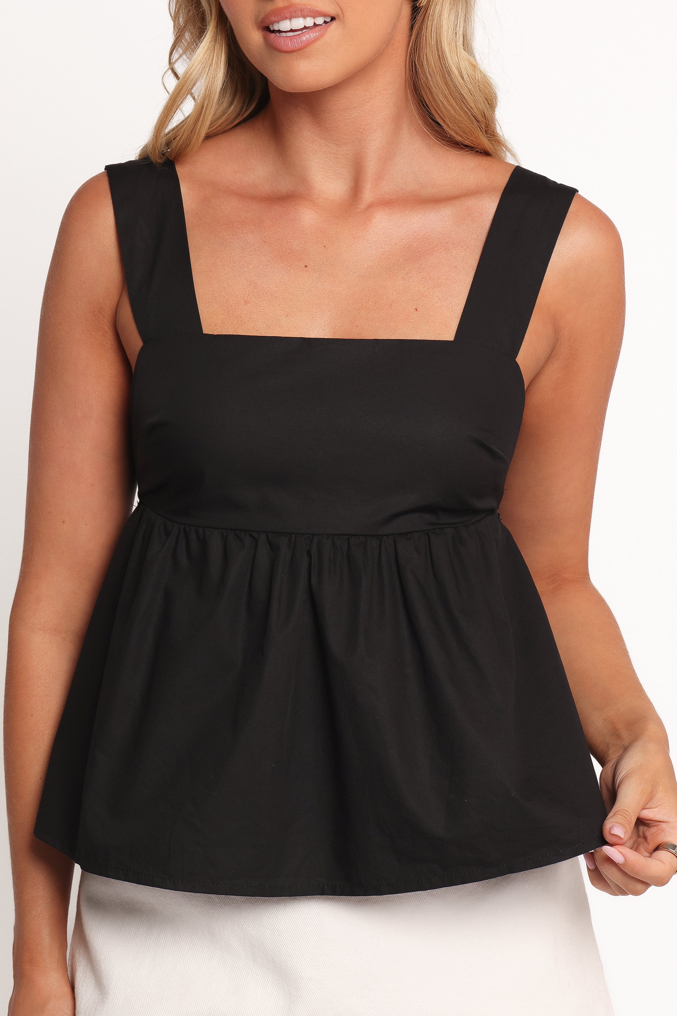 Chatham Top - Stylish Black Women's Blouse for Work & Casual Wear | Elegant Office & Party Outfit