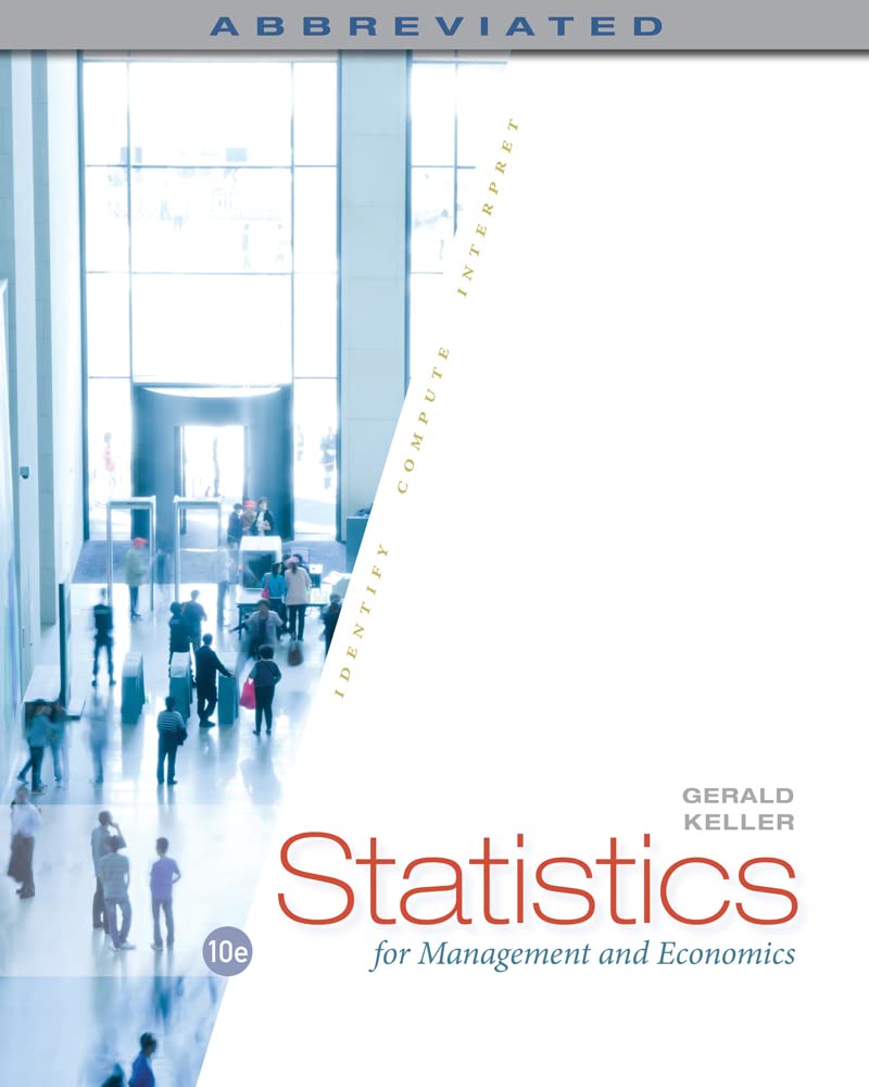 Statistics for Management and Economics (Abbreviated Edition) - Essential Business Data Analysis Textbook for MBA Students & Professionals