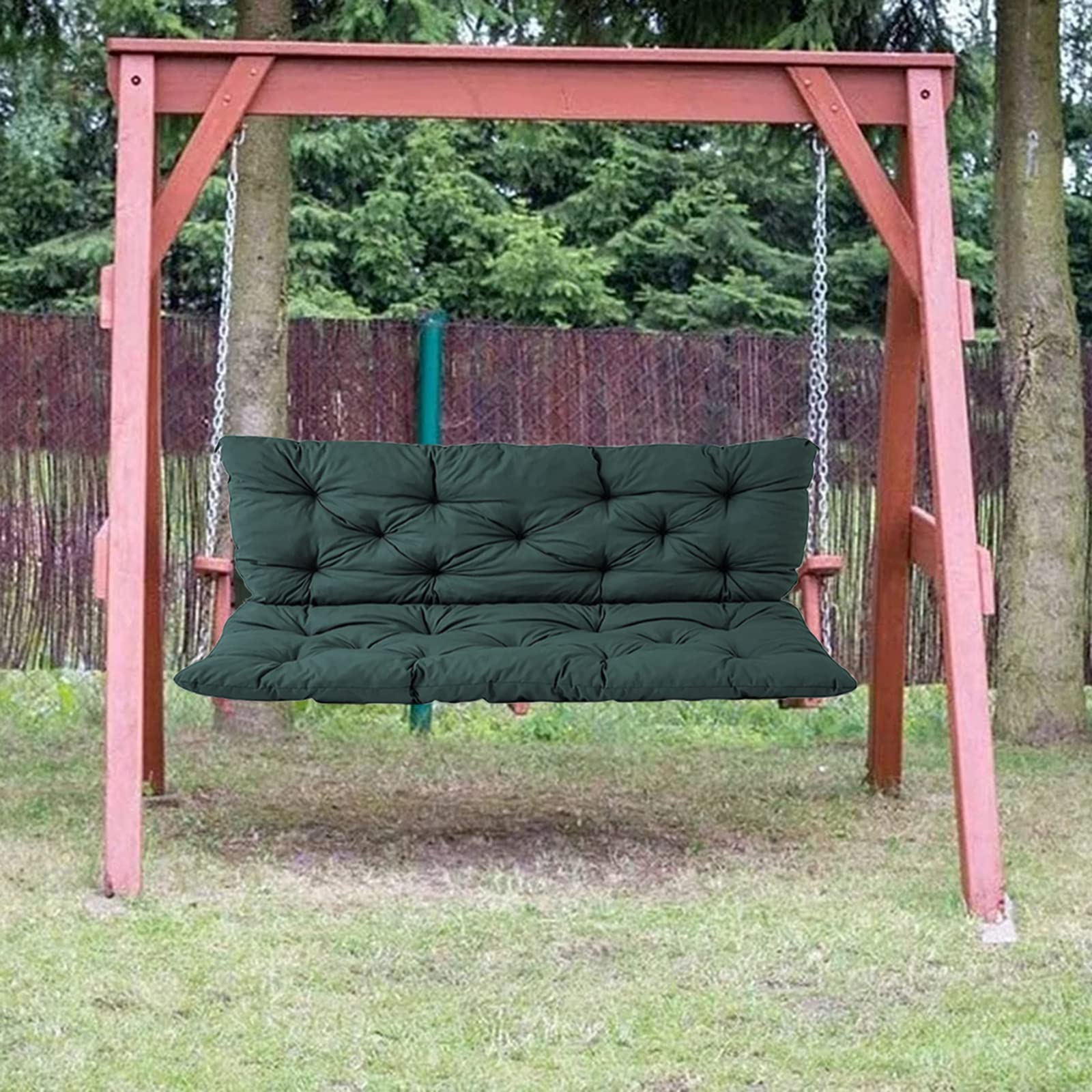 Premium Swing Chair Cushion Seat Pads - Soft Bench Cushions with Backrest & Ties - 150x100cm Indoor/Outdoor Loveseat Cushion for Patio, Garden, Porch & Lounge Chairs - Water-Resistant & Durable Comfort