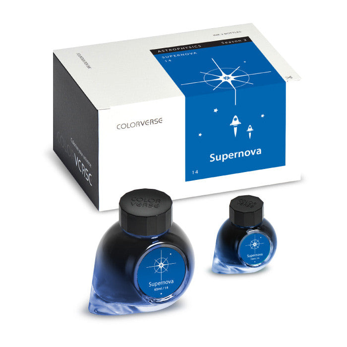 Colorverse Astrophysics 65ml + 15ml Fountain Pen Ink Set - Premium Writing Ink for Calligraphy, Journaling & Artistic Projects