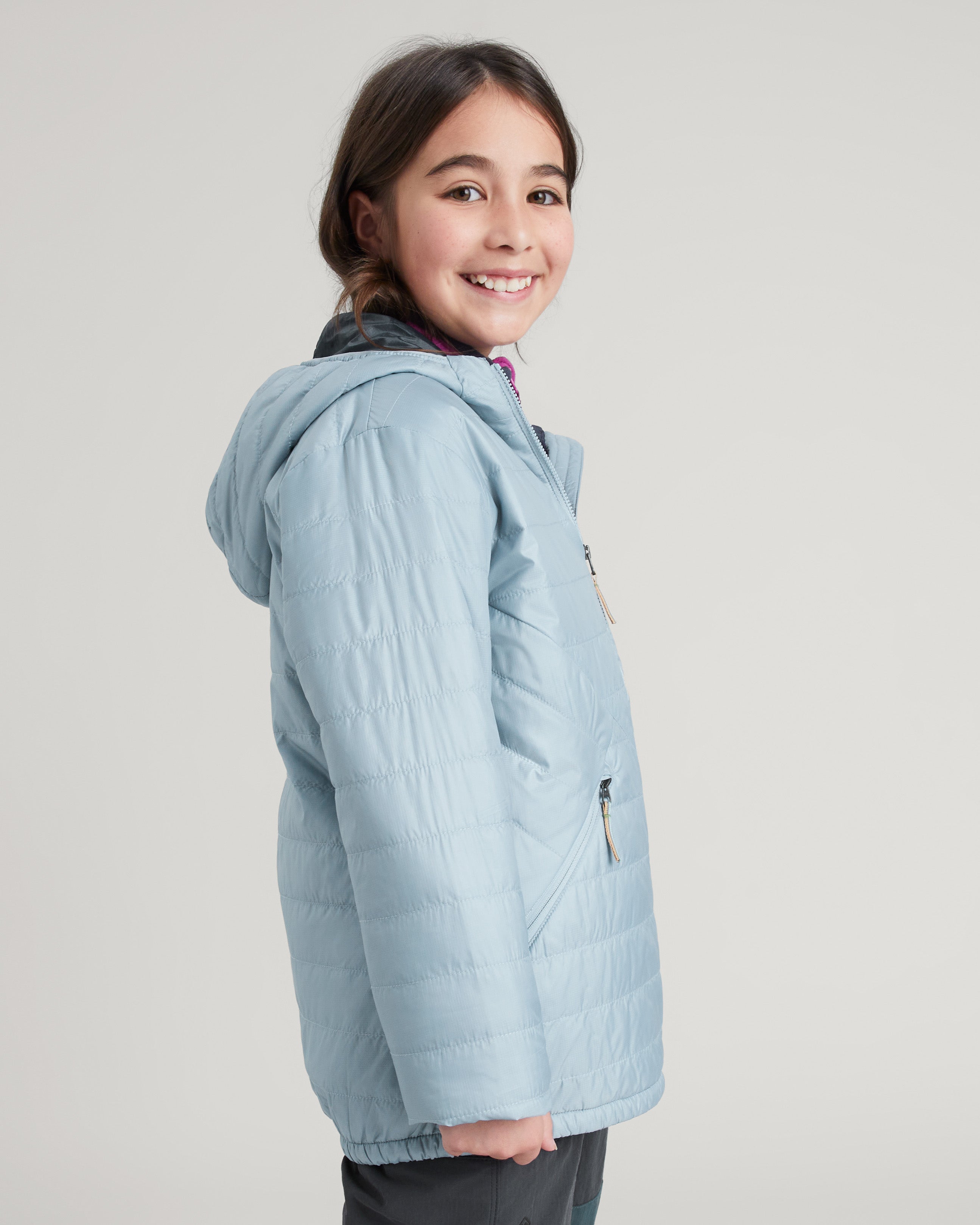 Heli R Girls' novaLOFT Hooded Jacket - Lightweight Winter Coat for Kids, Water-Resistant & Warm - Perfect for Outdoor Play, School & Cold Weather Adventures