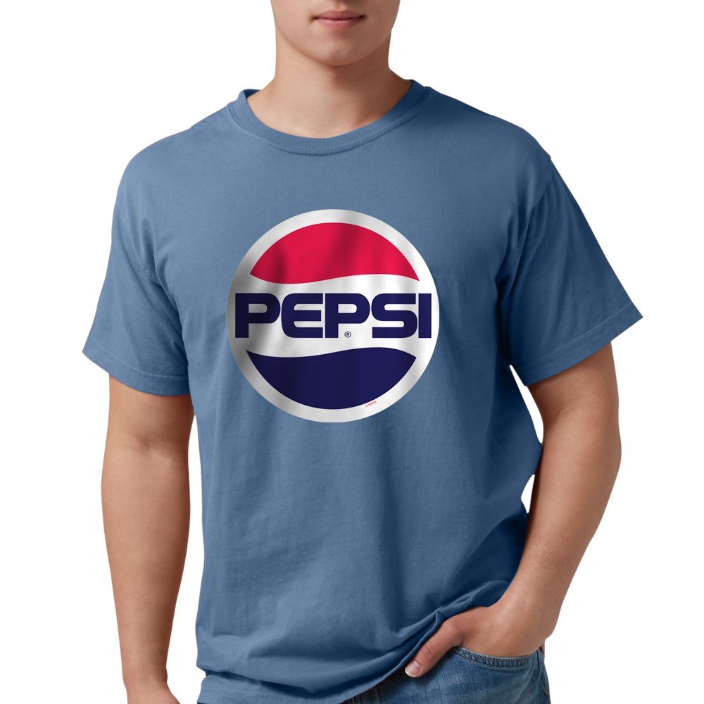 Pepsi 90s Logo Men's Comfort Colors T-Shirt - Vintage Soda Pop Graphic Tee for Casual Wear & Retro Outfits