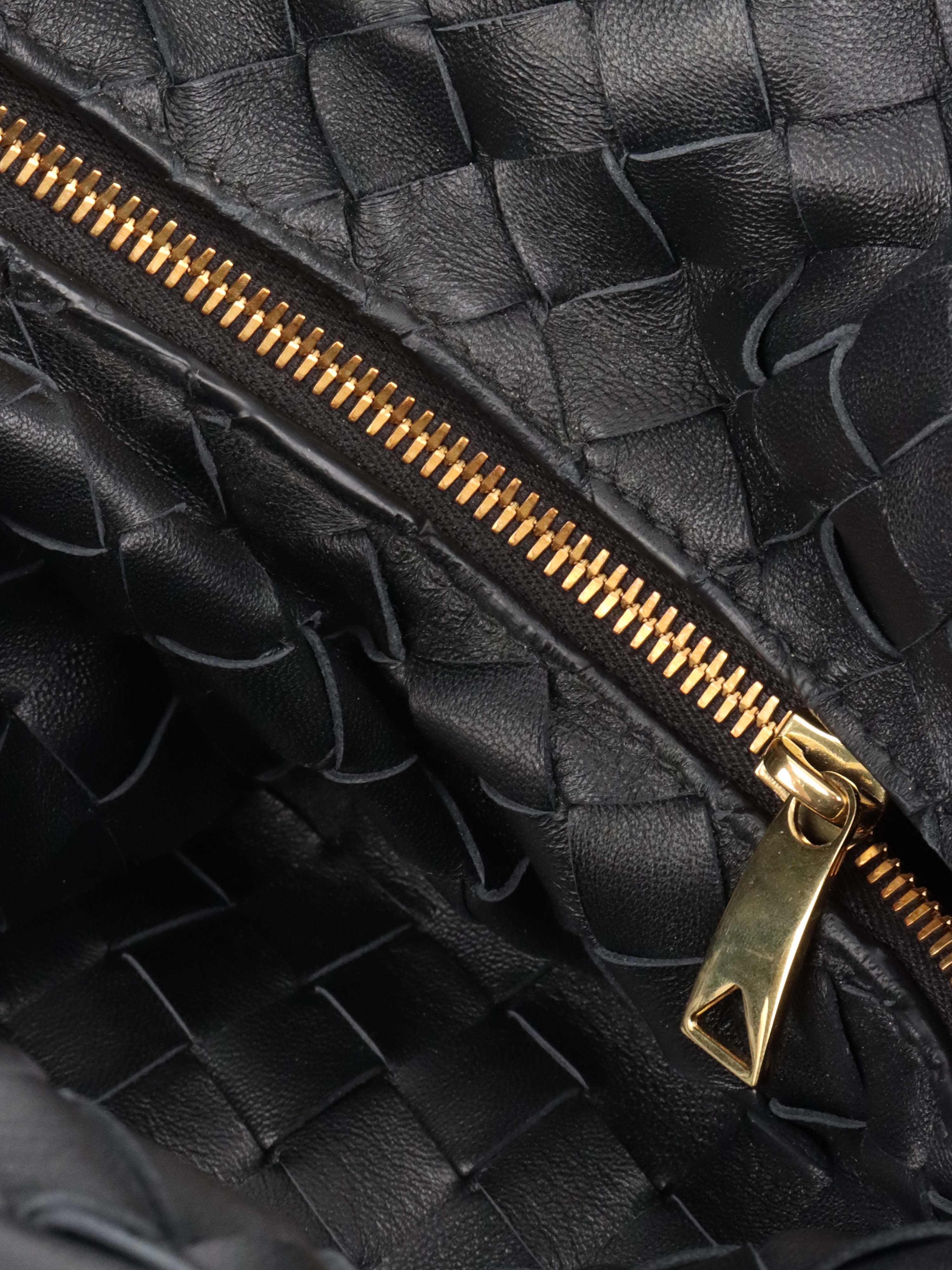 Bottega Veneta Black Foulard Hobo Handbag - Stylish Leather Shoulder Bag for Women, Perfect for Work, Travel & Evening Out