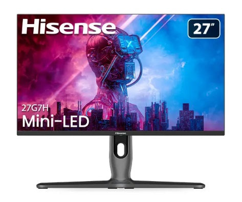 Hisense 27G7H 27-inch AM Driving Mini LED Gaming Monitor - 144Hz Refresh Rate, 1ms Response Time for PC & Console Gaming | Perfect for Esports, FPS & Racing Games