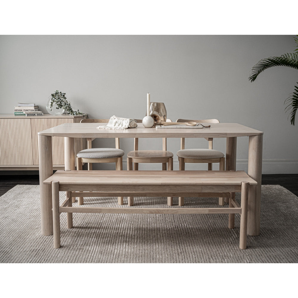 LOWEN Modern Dining Chair - Cream White Upholstered Seat - Perfect for Kitchen, Dining Room & Office - Comfortable & Stylish Home Furniture