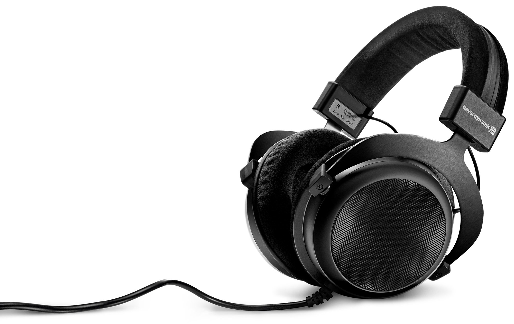 Beyerdynamic DT 880 Premium Semi-Open Over-Ear HiFi Stereo Headphones - 250 Ohm Professional Studio Headset (Limited Black Edition) for Audiophiles, Music Production & Gaming