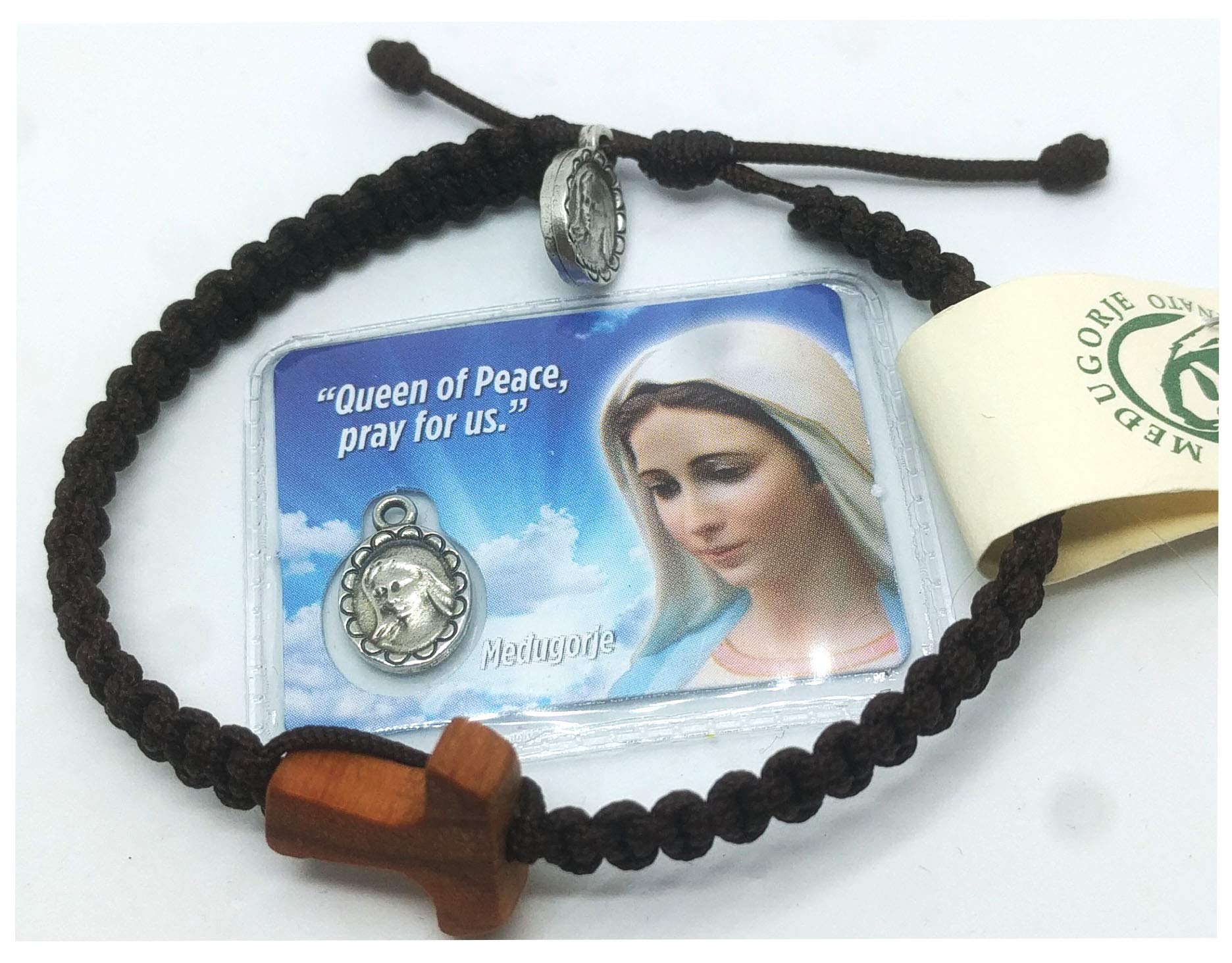 Christian Olive Wood Bracelet with Tau Cross for Men & Women - Religious Jewelry for Daily Wear, Gifts & Spiritual Protection