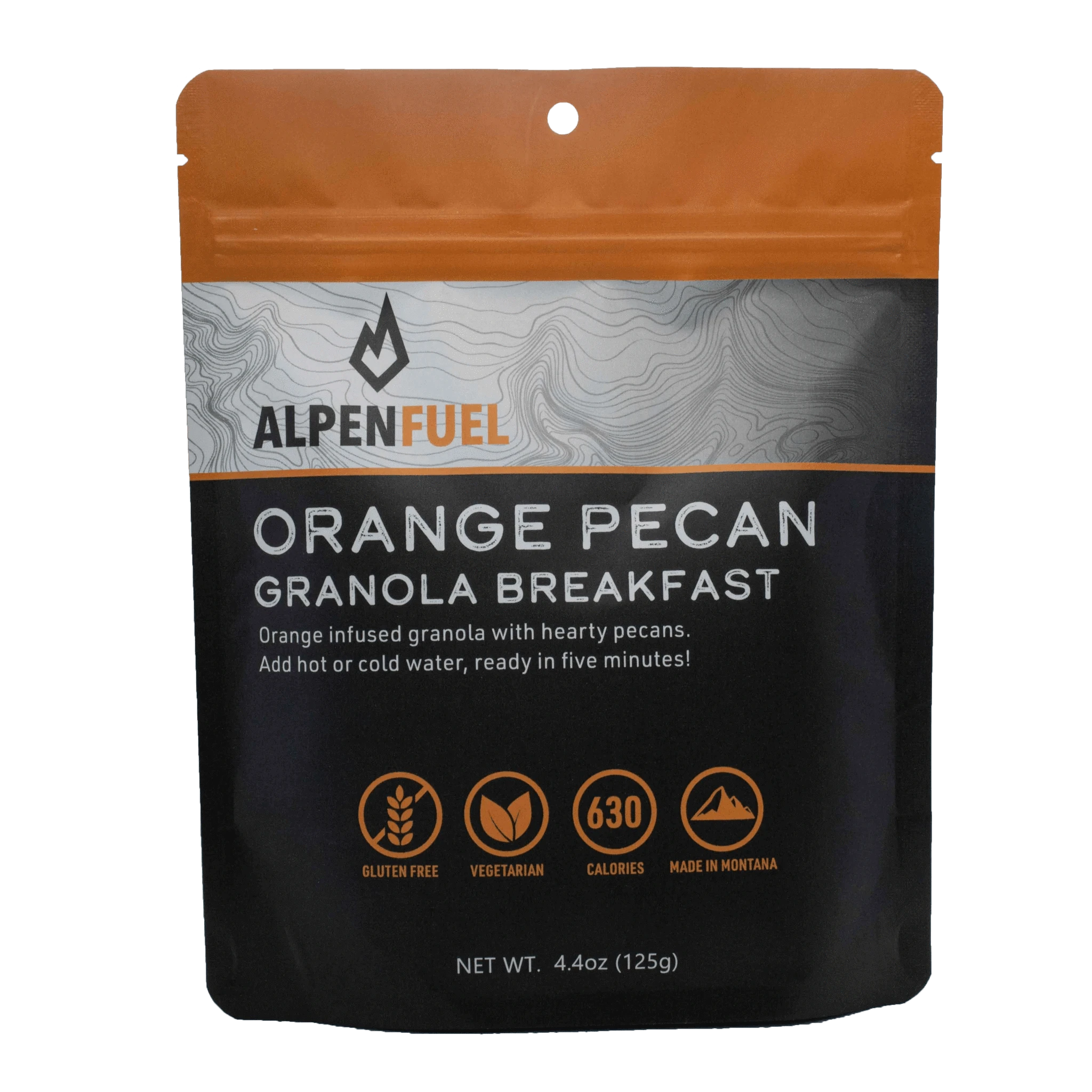 Alpen Fuel Orange Pecan Granola - Healthy Breakfast Cereal with Natural Ingredients - Perfect for Hiking, Camping & On-the-Go Snacks