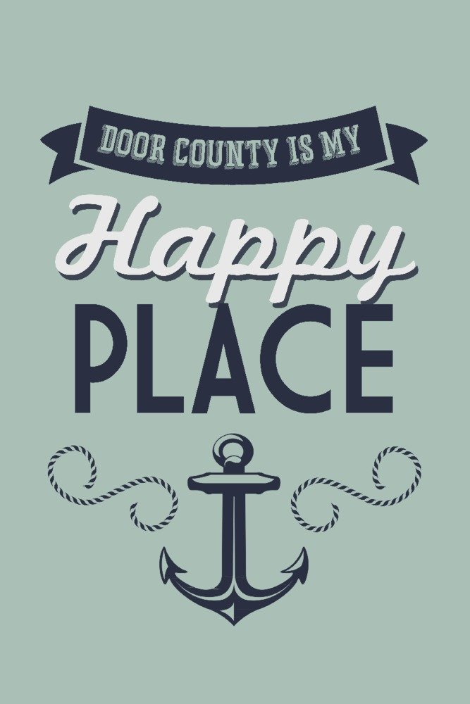 Door County Wisconsin Travel Poster - 36x54 Giclee Gallery Print, Wall Decor for Home & Office | Perfect for Living Rooms, Bedrooms & Vacation Homes