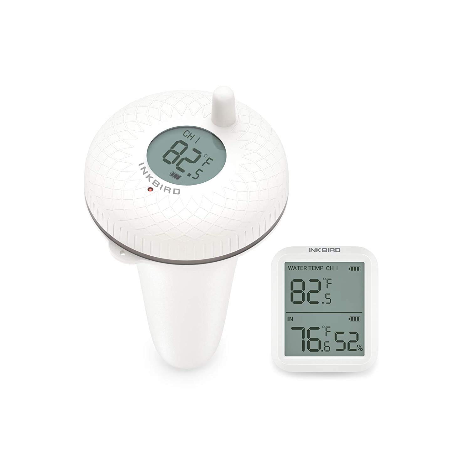 Inkbird IBS-P01R Wireless Pool Thermometer & IBS-TH2 Freezer Bluetooth Temperature Sensor - Smart Remote Monitoring for Swimming Pools, Refrigerators & Freezers - Perfect for Home, Restaurant and Commercial Use