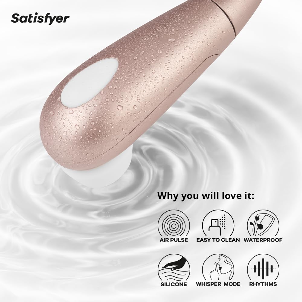 Satisfyer Pro 2 Air Pulse Clitoral Stimulator - Rechargeable Vibrator for Women - Quiet & Powerful Pleasure Device - Perfect for Solo Play, Couples & Stress Relief