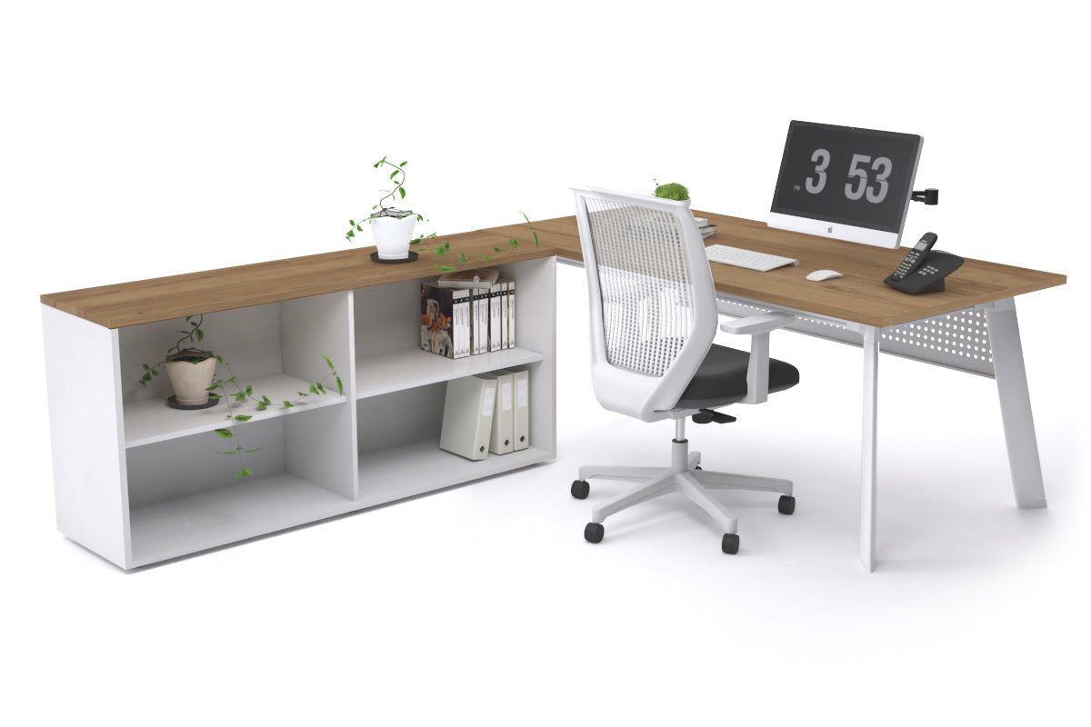 Switch Executive Setting With Uniform Spine White Frame [1600L x 700W] - Premium Office Desk for Modern Workspaces & Home Offices