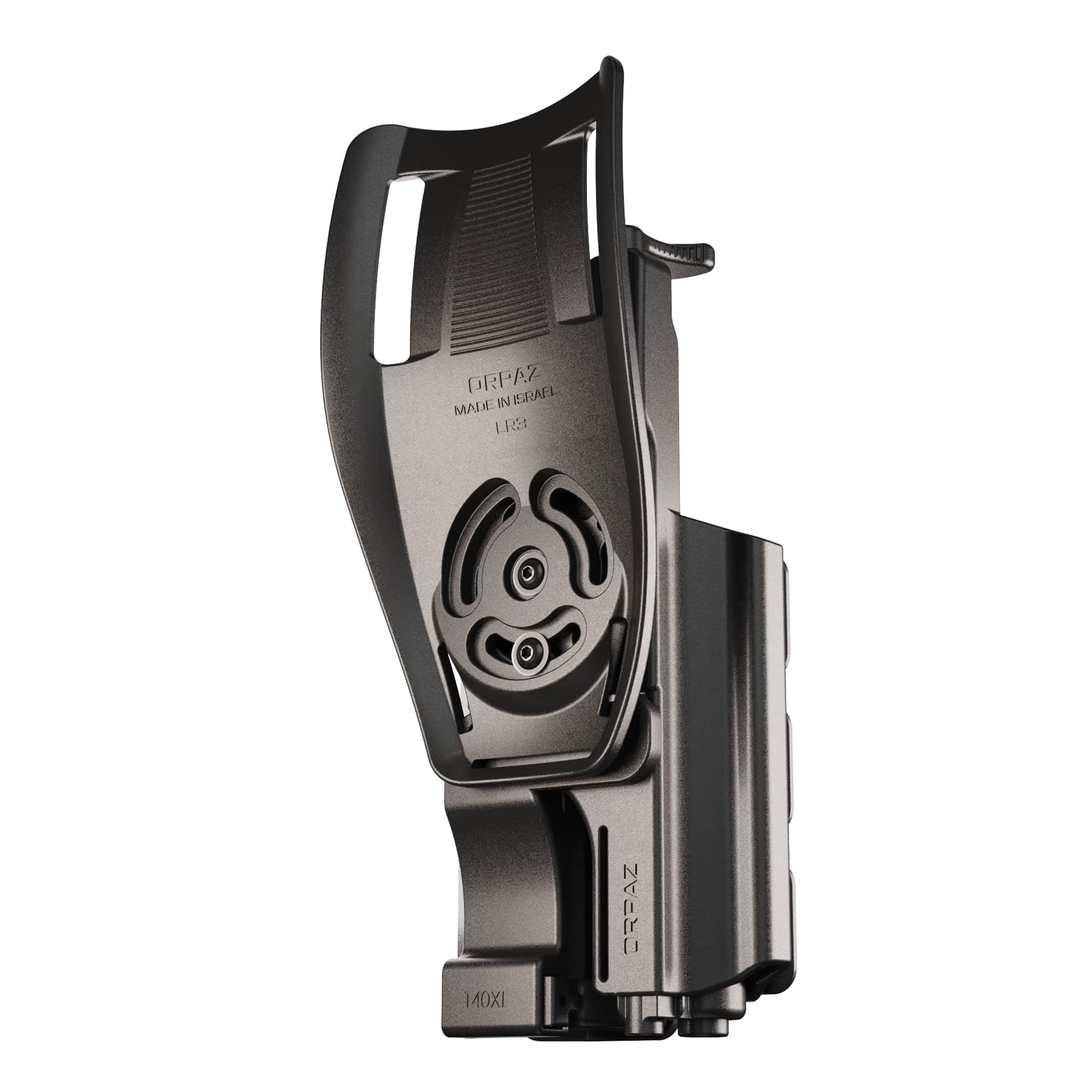Orpaz T40 G19 Left-Handed OWB Light Bearing Holster - Level II/III Retention - Compatible with Glock 19 & Most Lights/Lasers/Optics - Perfect for Concealed Carry, Duty Use & Tactical Training