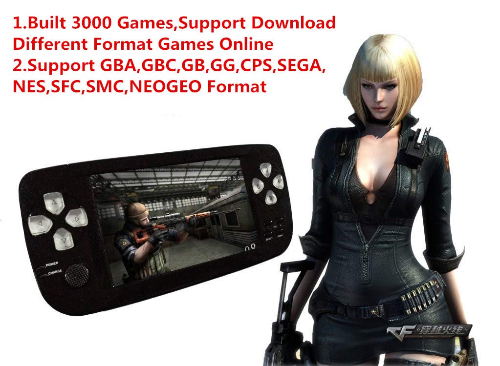 Retro Handheld Game Console with 3 Inch HD Screen - 3000 Classic Games Portable Video Game Player - Perfect Gift for Kids & Adults (Black) - Ideal for Travel, Commuting, and Home Entertainment