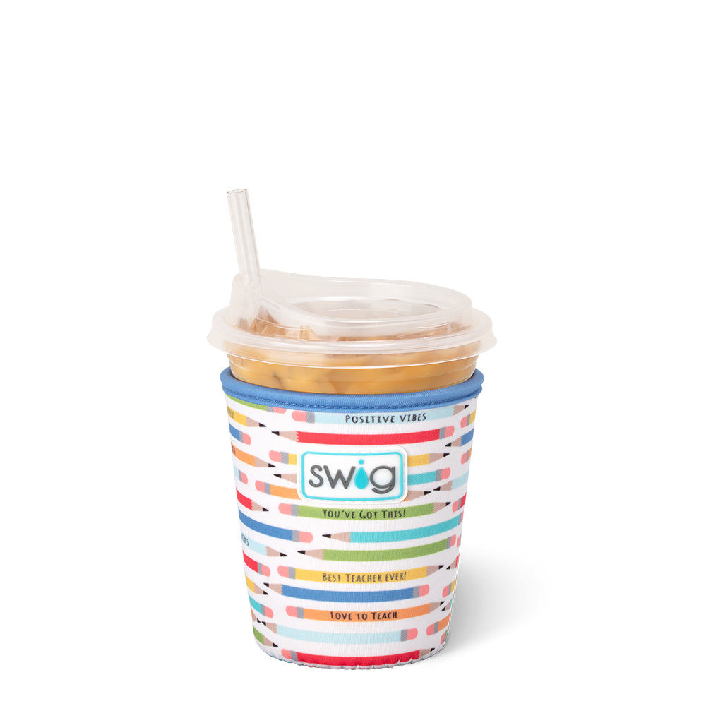 Teacher Life Small Iced Cup Coolie - Insulated Coffee Tumbler for Teachers - Perfect for Classroom, Office & Summer Drinks