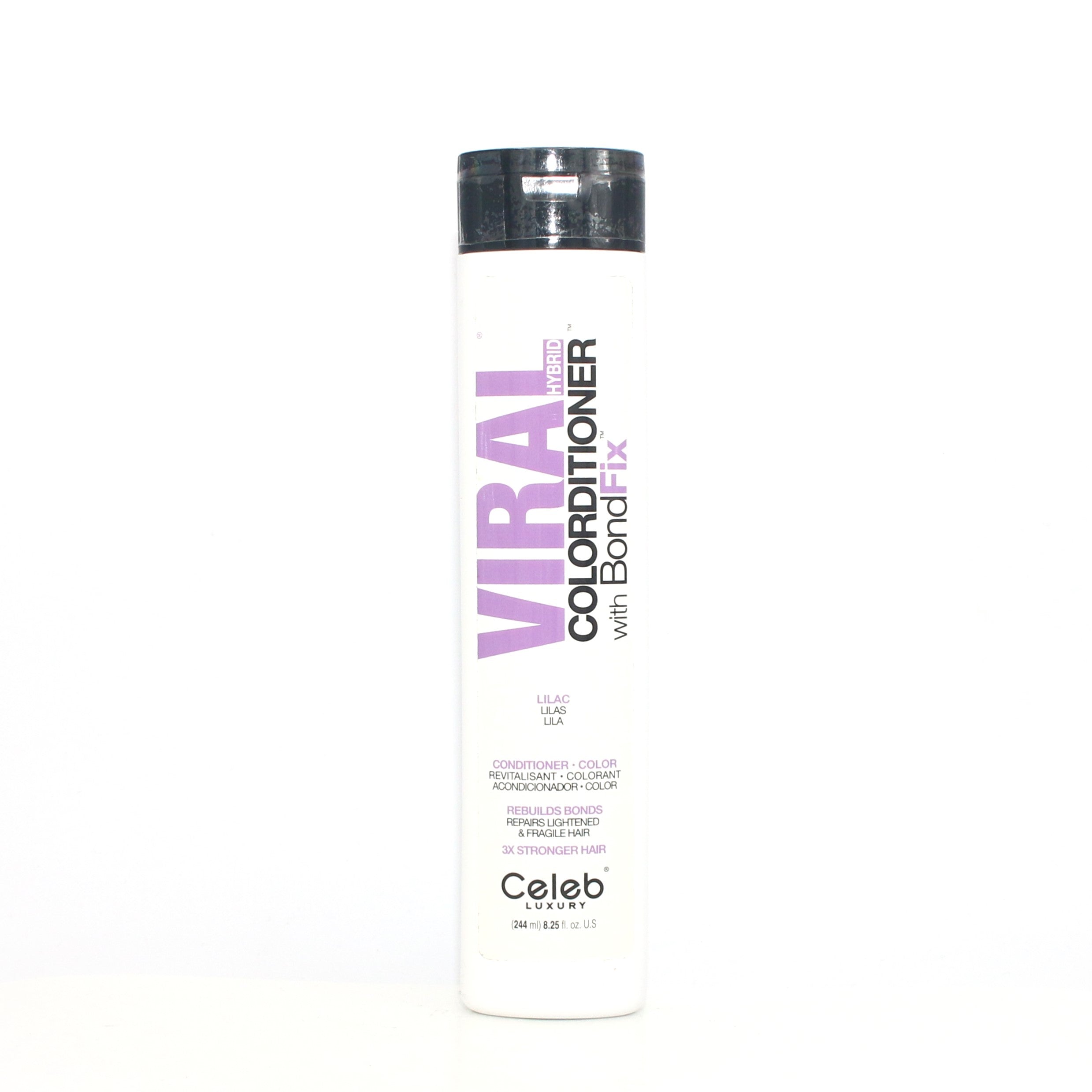 Celeb Luxury Viral Hybrid Colorditioner with Bond Fix - Lilac 8.25 oz Hair Color Conditioner for Damaged Hair | Salon-Professional Treatment for Color-Treated & Bleached Hair at Home