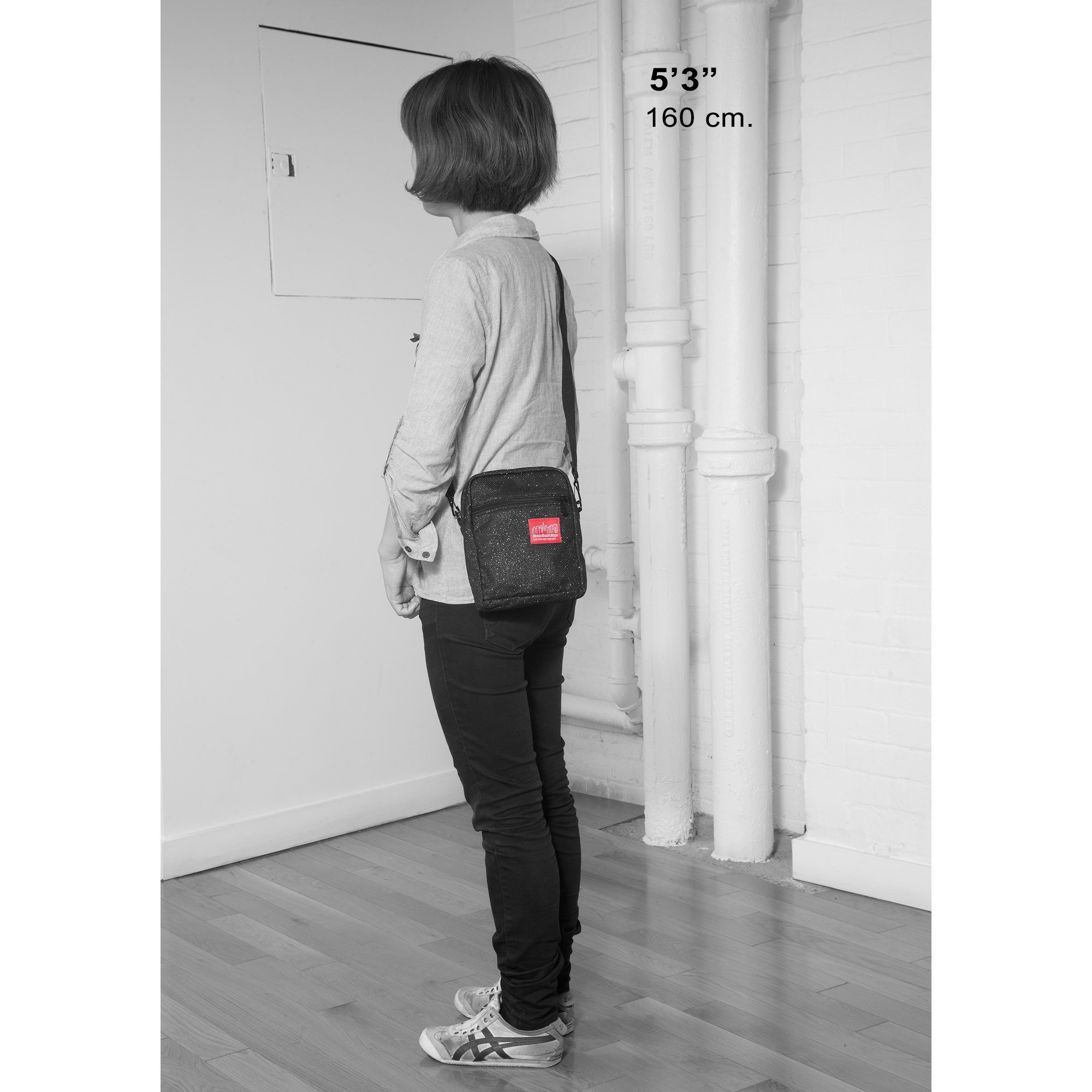 Manhattan Portage City Lights Midnight Black Crossbody Bag - Stylish & Durable for Urban Commute, Travel & Everyday Use