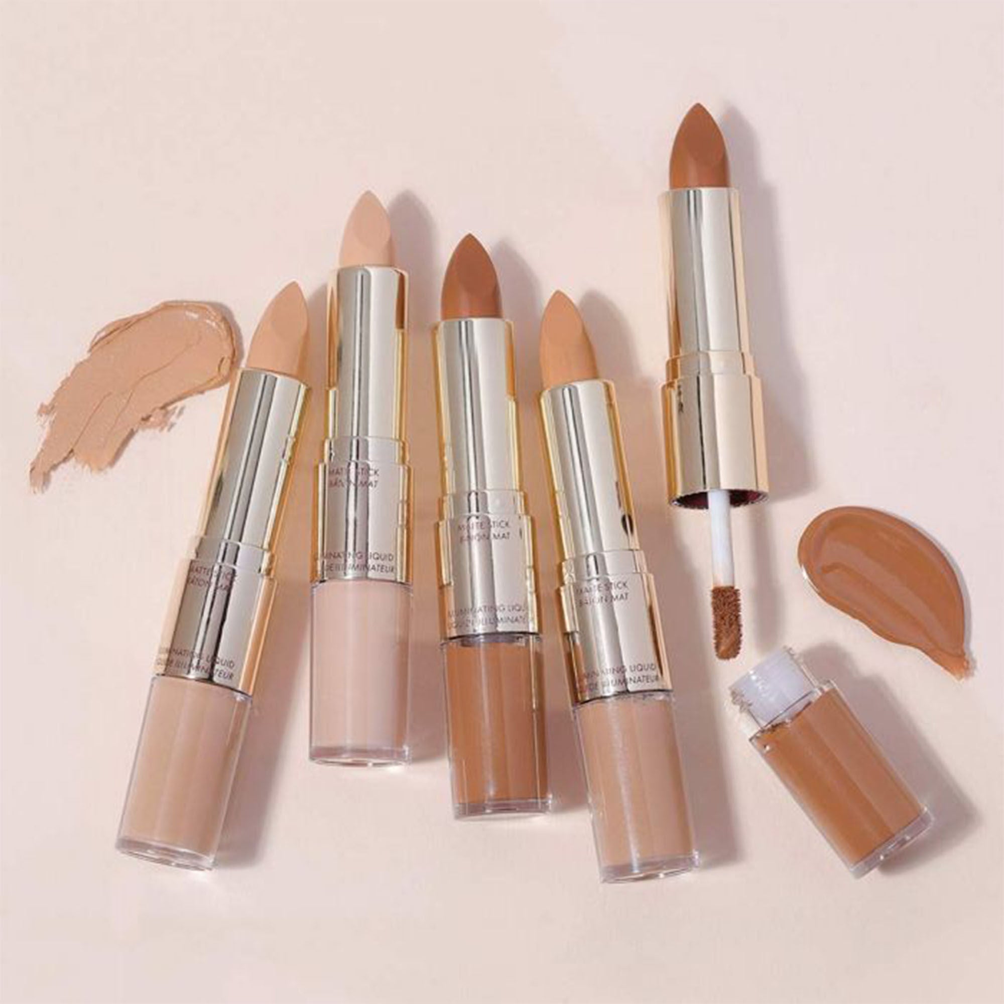 Dualist Matte and Illuminating Concealer - Full Coverage Makeup for Dark Circles & Blemishes - Perfect for Day & Night Wear