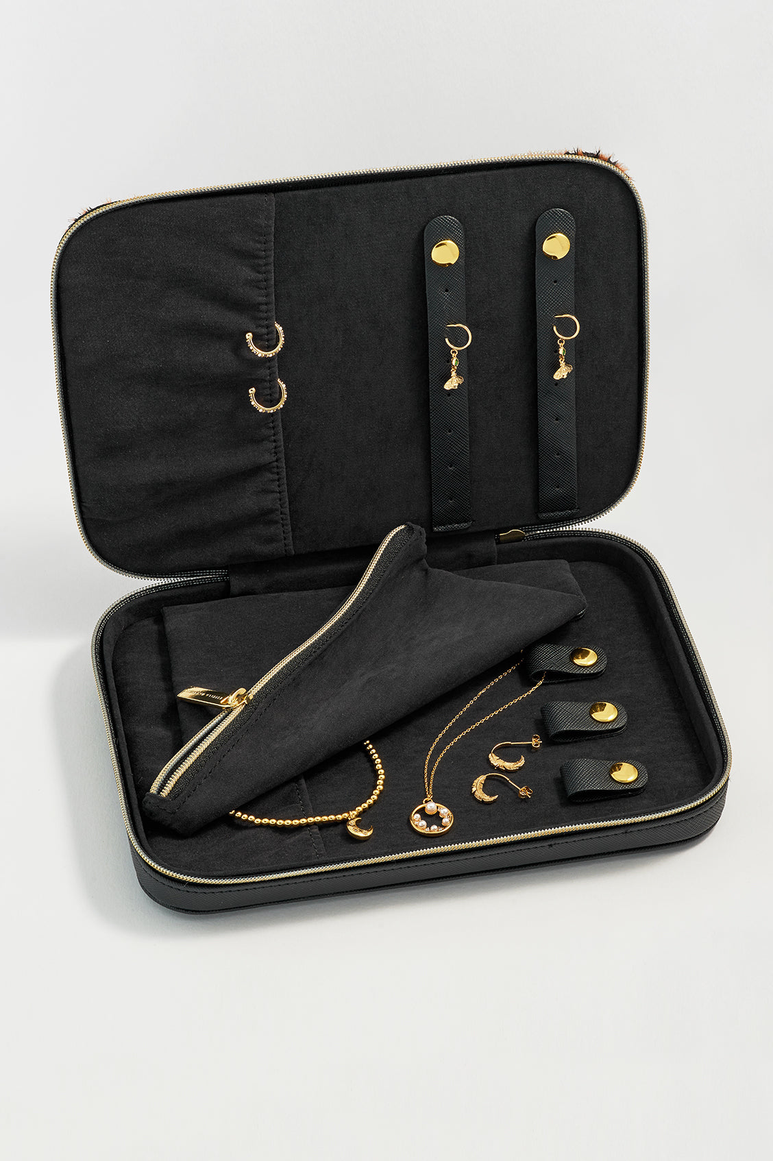 Elegant Slim Jewelry Box for Women - Premium Velvet Lined Organizer for Rings, Necklaces & Earrings - Perfect for Travel, Gifts & Home Storage