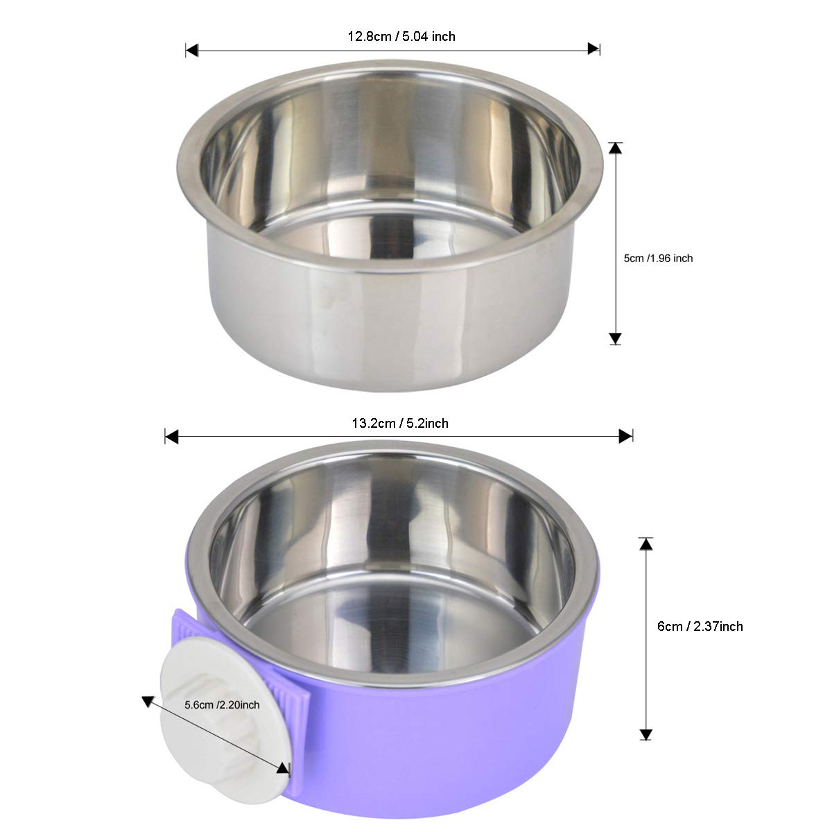 Guardians Crate Non-Slip Dog Bowl with Chew Toy - Durable Pet Feeding Set for Small & Large Dogs - Perfect for Travel, Home, and Outdoor Use