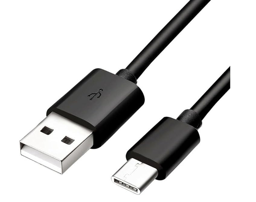 Fast Charging USB-A to USB-C Cable 3.1A Durable Nylon Braided Cord | USB 2.0 Type C Charger Sync Data Wire for iPhone 15/Samsung Galaxy/Android Phones & Tablets | Home, Office, Car Travel Charging Solution (1M, Black)