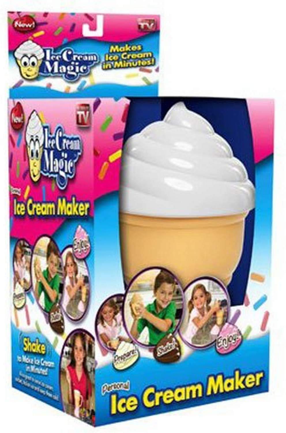 Personal Ice Cream Maker Machine - Homemade Frozen Yogurt & Gelato Maker for Quick & Easy Desserts - Perfect for Parties, Family Gatherings & Summer Treats
