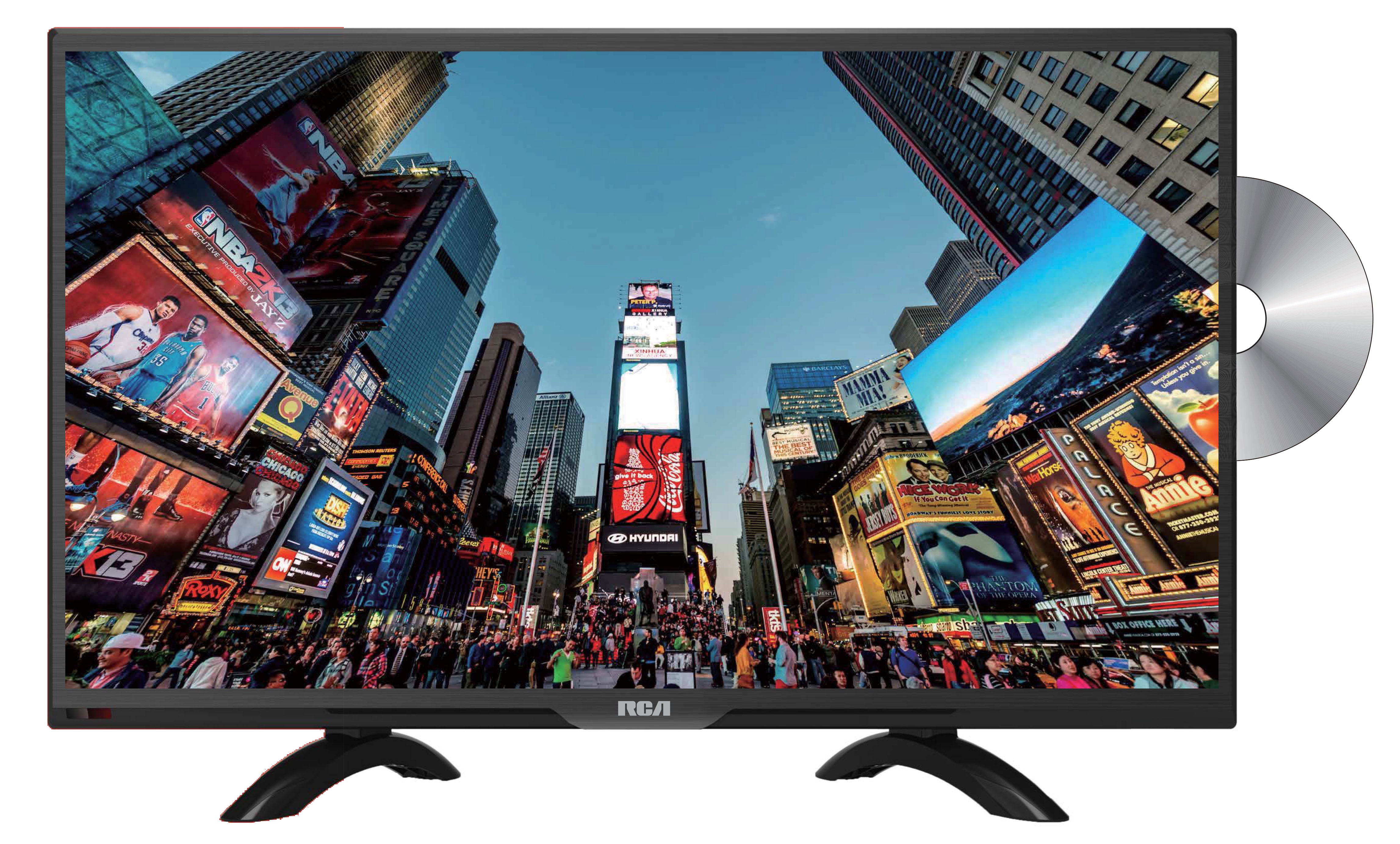 RCA 19 Inch 720P HD LED TV with Built-in DVD Player - RTDVD1900 - Perfect for Bedrooms, Dorms, and Small Spaces