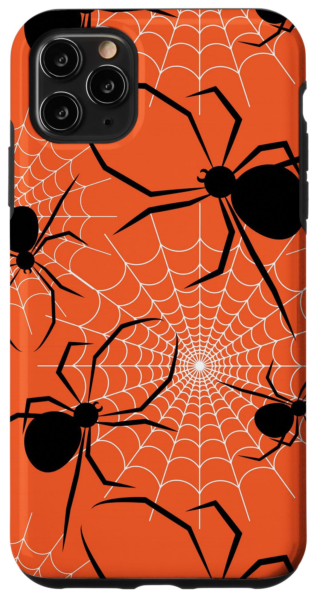 Spiderweb iPhone 11 Pro Max Case - Halloween Horror Funny Phone Cover with Cute Spider Design - Perfect for Trick or Treating, Cosplay & Horror Theme Parties