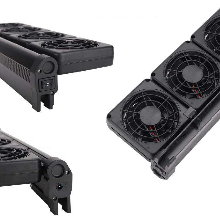 LONDAFISH Aquarium Chillers & Cooling Fan System - 3 Fan Fish Tank Cooler for Saltwater & Freshwater Aquariums | Perfect for Tropical Fish Tanks & Marine Life Temperature Control